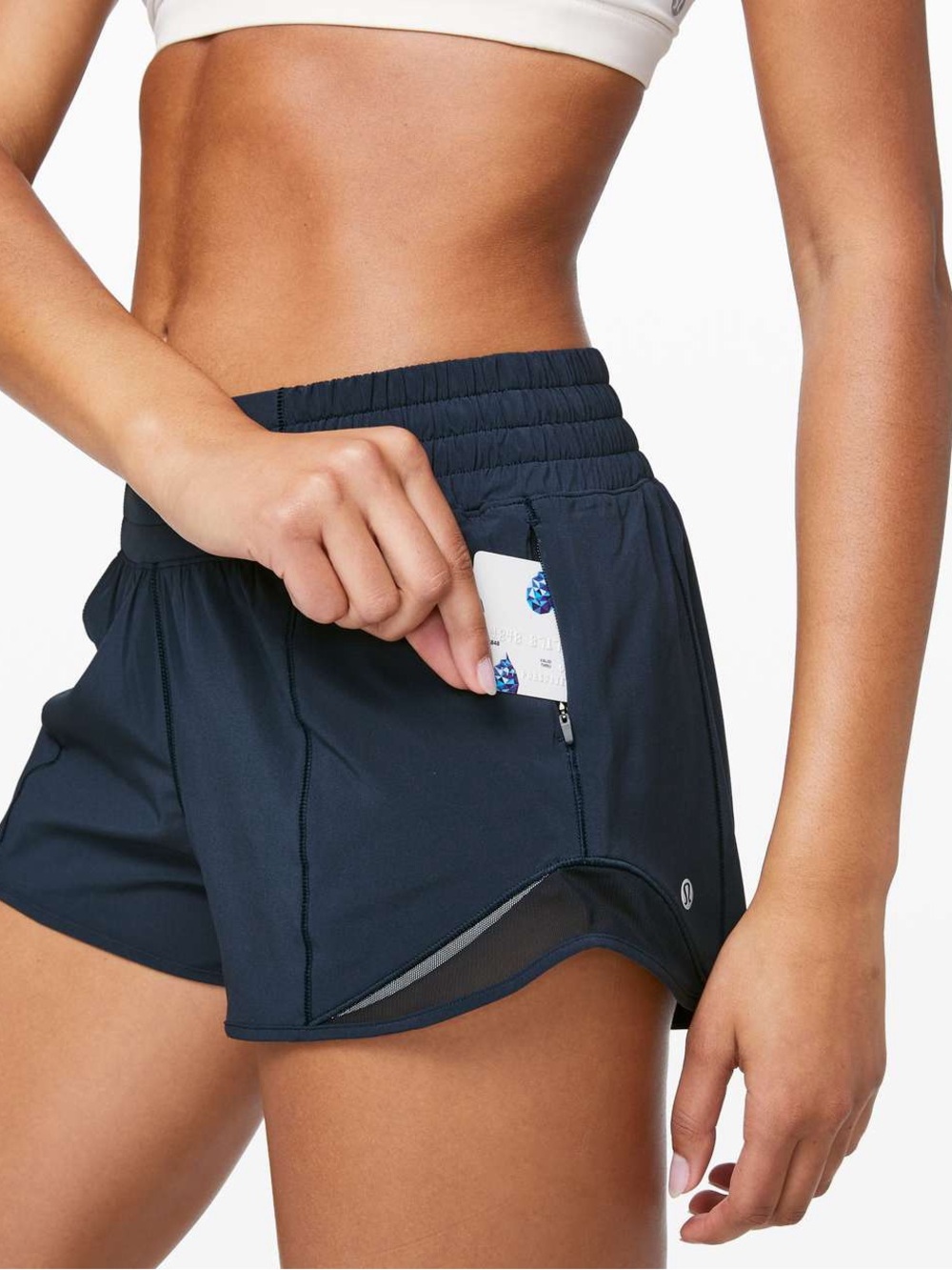 Lululemon Navy Hotty Hot Shorts